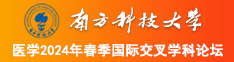 操b视频网战南方科技大学医学2024年春季国际交叉学科论坛